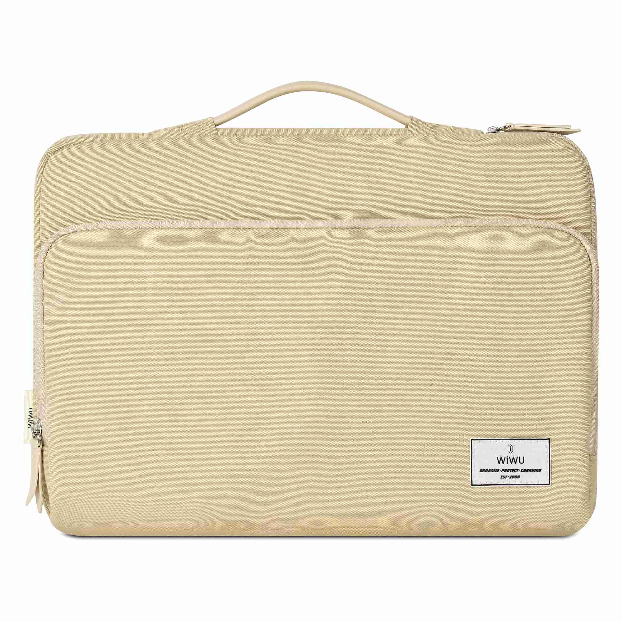 Wiwu ORA 14-inch 450D Polyester Waterproof Laptop Sleeve Handbag Notebook Carrying Bag - Ivory Yellow Wiwu ORA 14-inch 450D Polyester Waterproof Laptop Sleeve Handbag Notebook Carrying Bag - Ivory Yellow